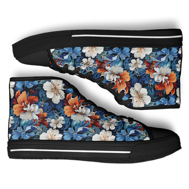 Chokefish™ Urban Peak Retro High Tops-Floral-005-2